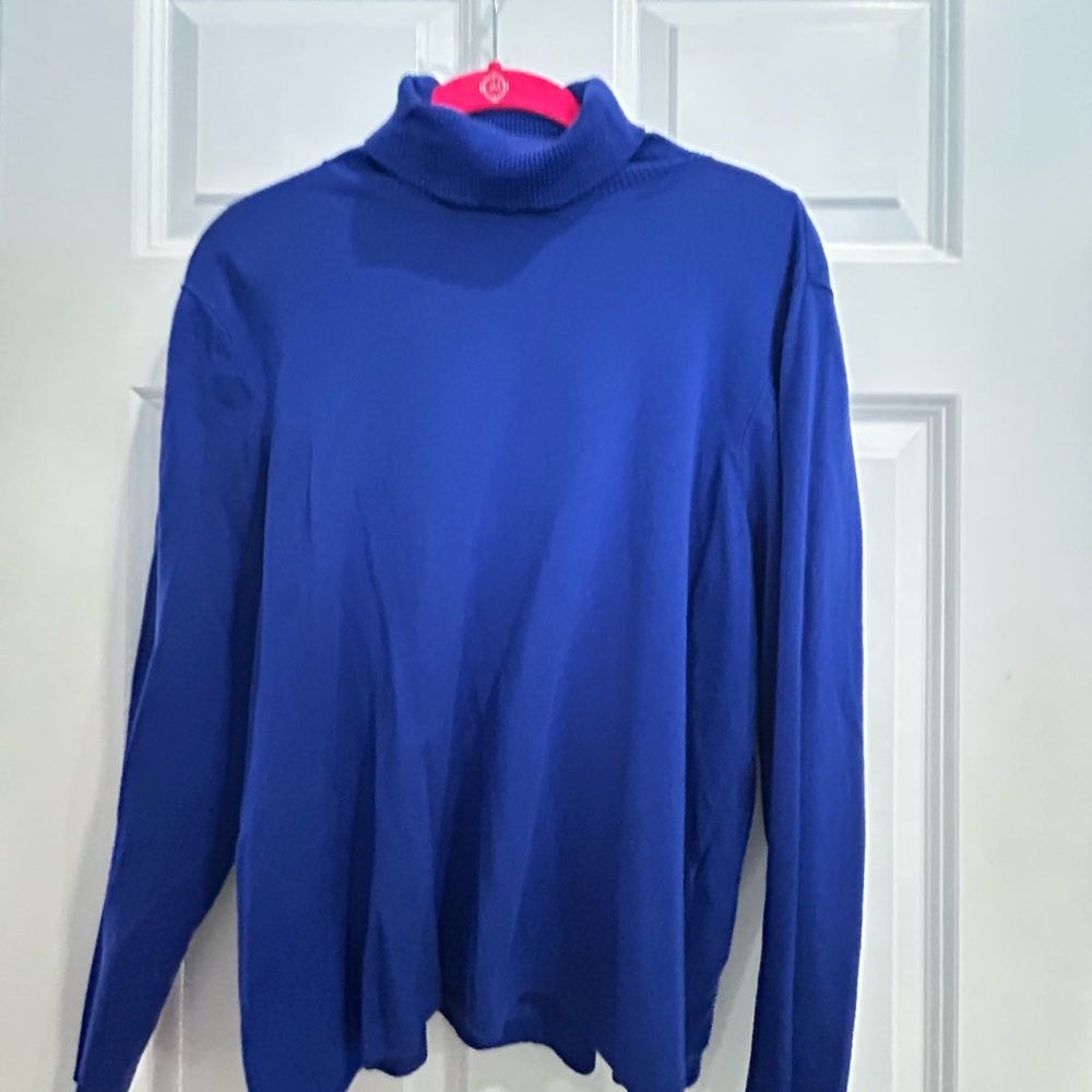 Chico's Royal Blue Turtleneck Sweater